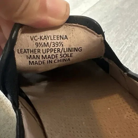 Vince Camuto Kayleena Tassel Loafer Platform Sneakers Black Slip On 9.5 - Picture 7 of 8